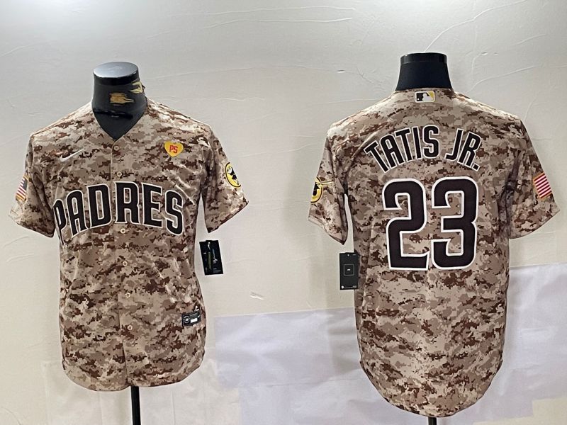 Men San Diego Padres #23 Tatis jr Camo Fashion 2024 Nike MLB Jersey style 4->san diego padres->MLB Jersey